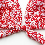 Damen Triangel-Bikini mit verspieltem BindR&Band und floralem Design R&B