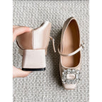 Damen elegante Slingback Pumps mit funkelndem Strassverzierungen