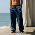 Herren Bequeme Strandhose mit elastischem Bund und seitlichen Taschen R&B