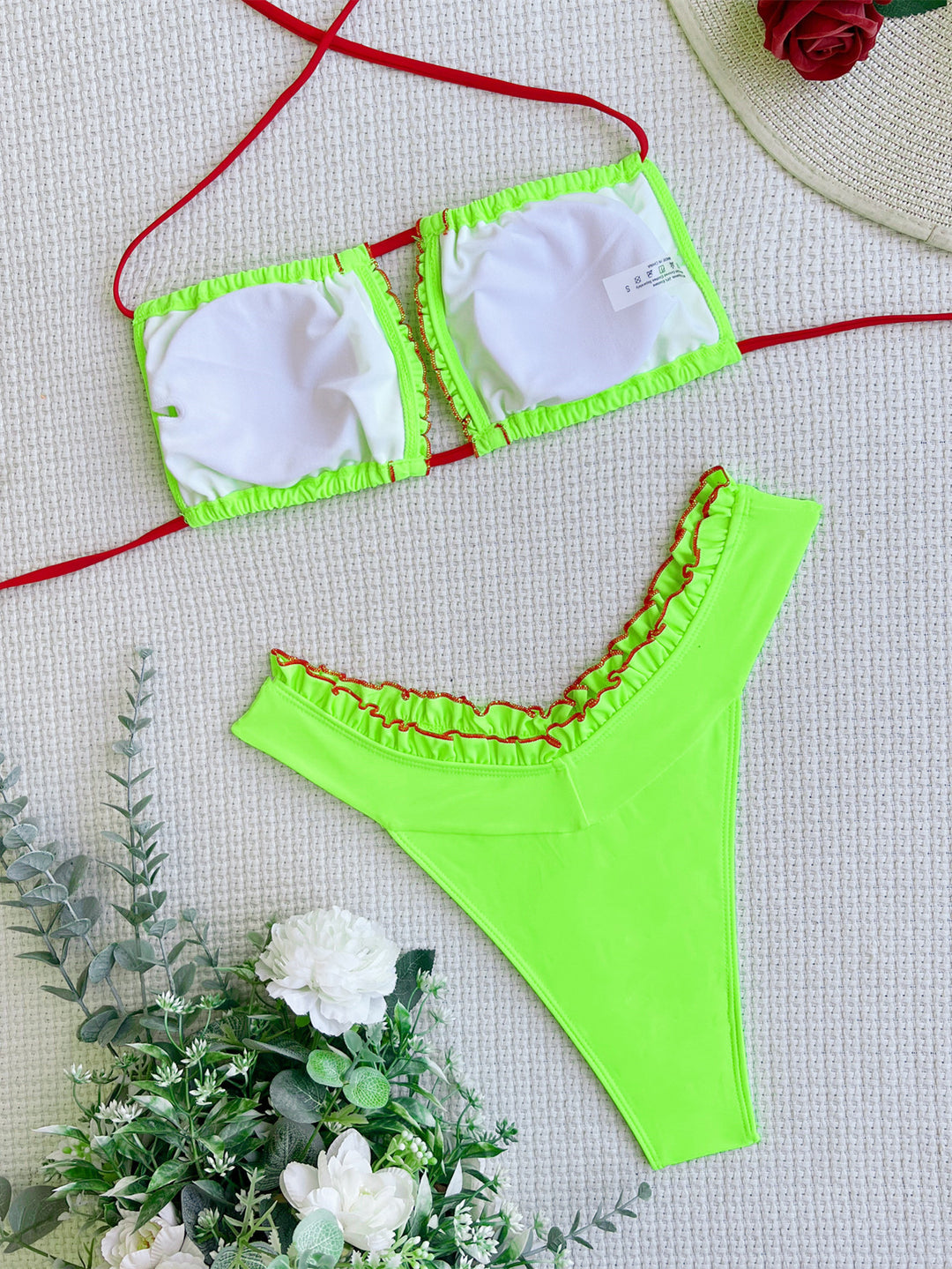 Damen Luxus Bikini mit verspielten Rüschendetails R&B