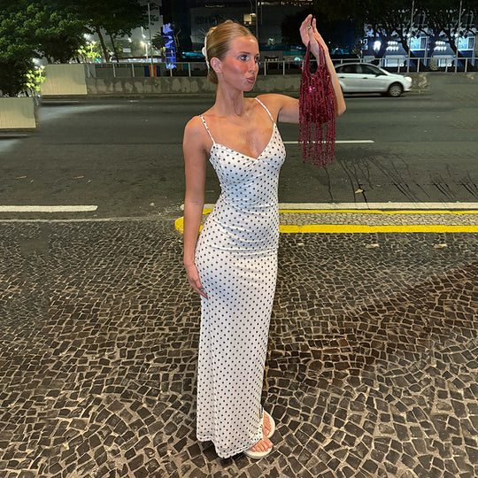 Damen elegantes Wickelkleid mitseitlichem Schlitz und dekorativen Rüschen R&B