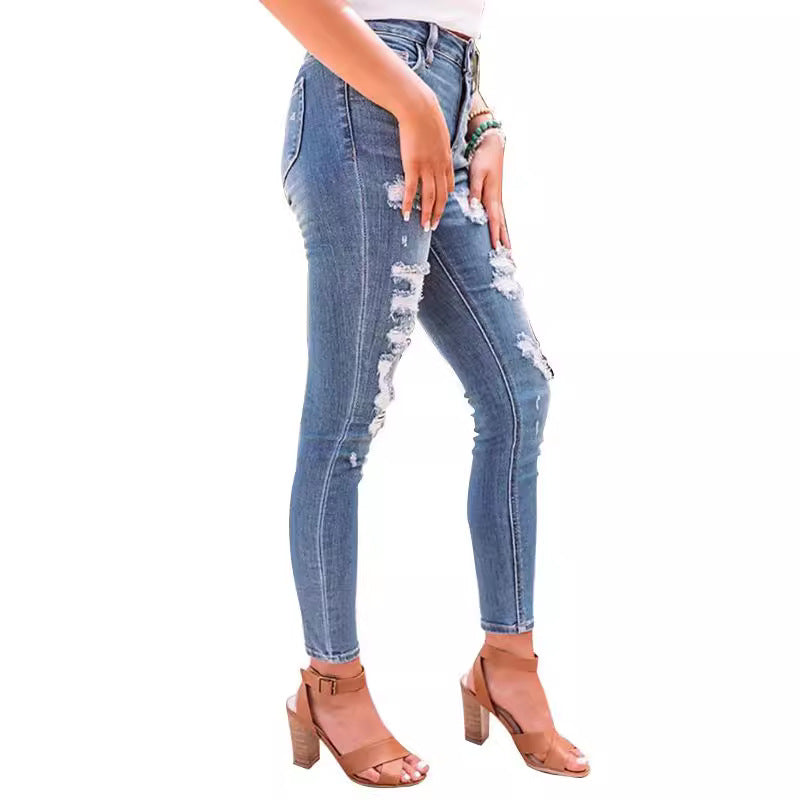 Damen Skinny-Jeans mit angesagtem Used-Look R&B