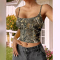 Damen ärmelloses Top im Camouflage-Design