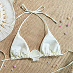Damen Triangel-Bikini mit dekorativer Muschel R&B