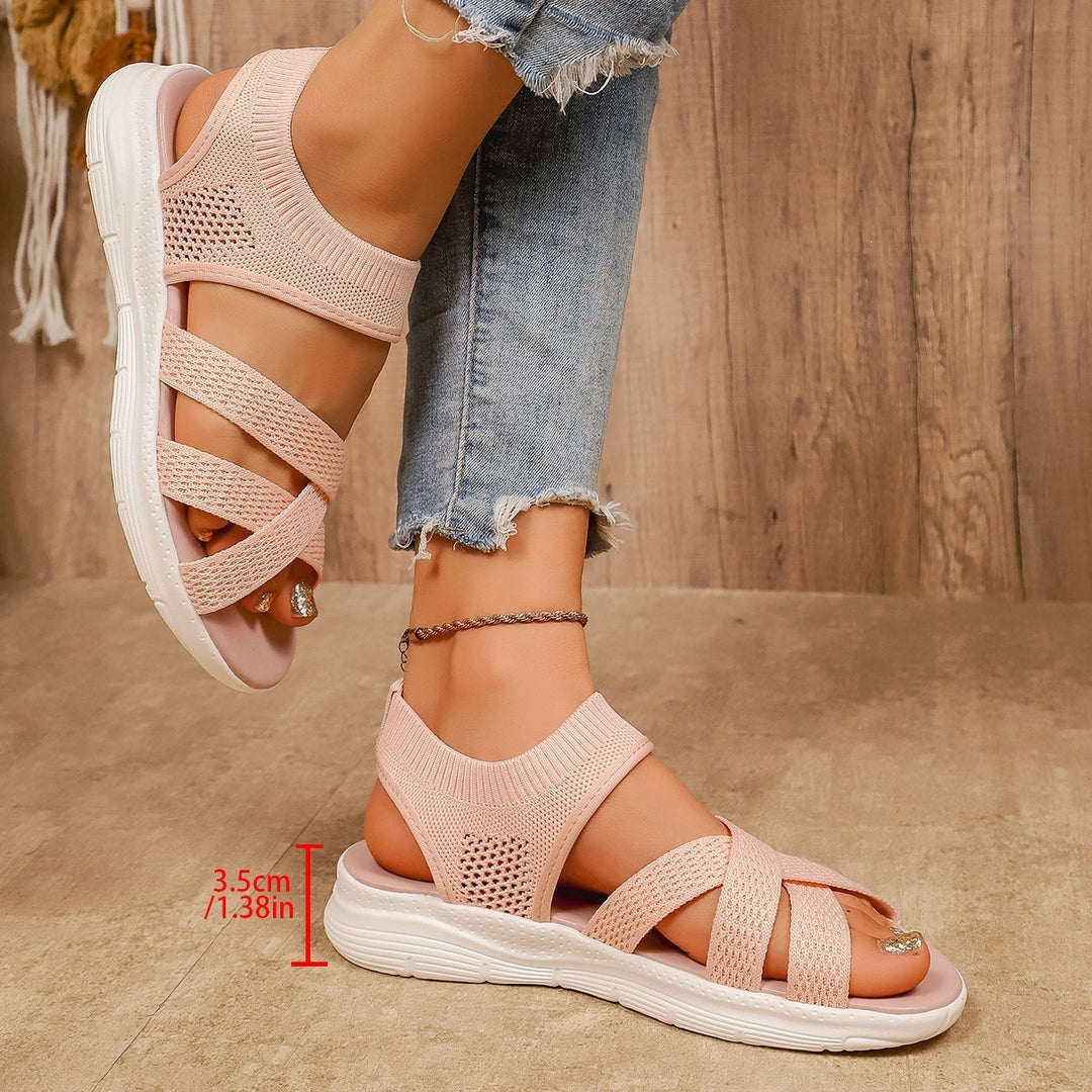 Damen sportliche und stilvolle Zehentrenner-Sandalen mit ergonomischem Design R&B