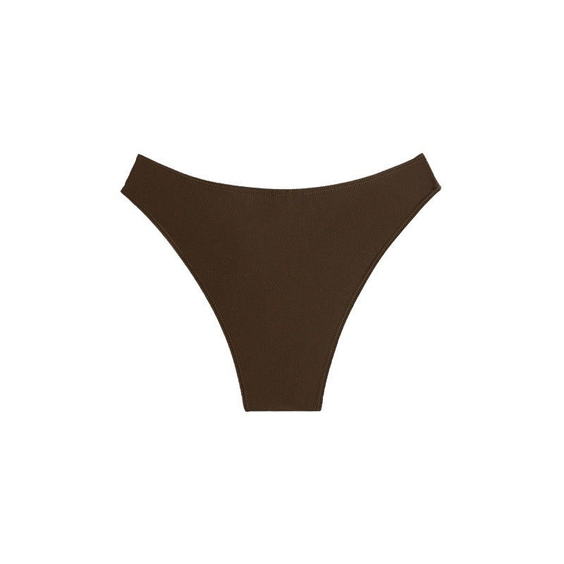 Damen Hochgeschnittener Bikini-Slip mit dekorativem Ringdetail R&B