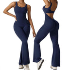 Damen Sportlicher Jumpsuit mit angeschnittenem Schnitt und trendy Cut-Outs R&B