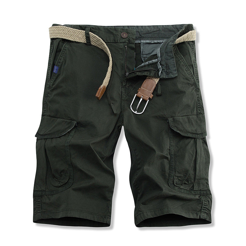 Herren vielseitige Cargo-Shorts mit verstellbarem Gürtel R&B