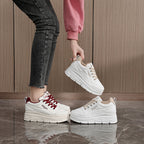 Damen modische Sneaker mit komfortabler Plattform-Sohle R&B