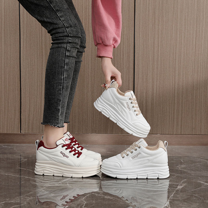 Damen modische Sneaker mit komfortabler Plattform-Sohle R&B