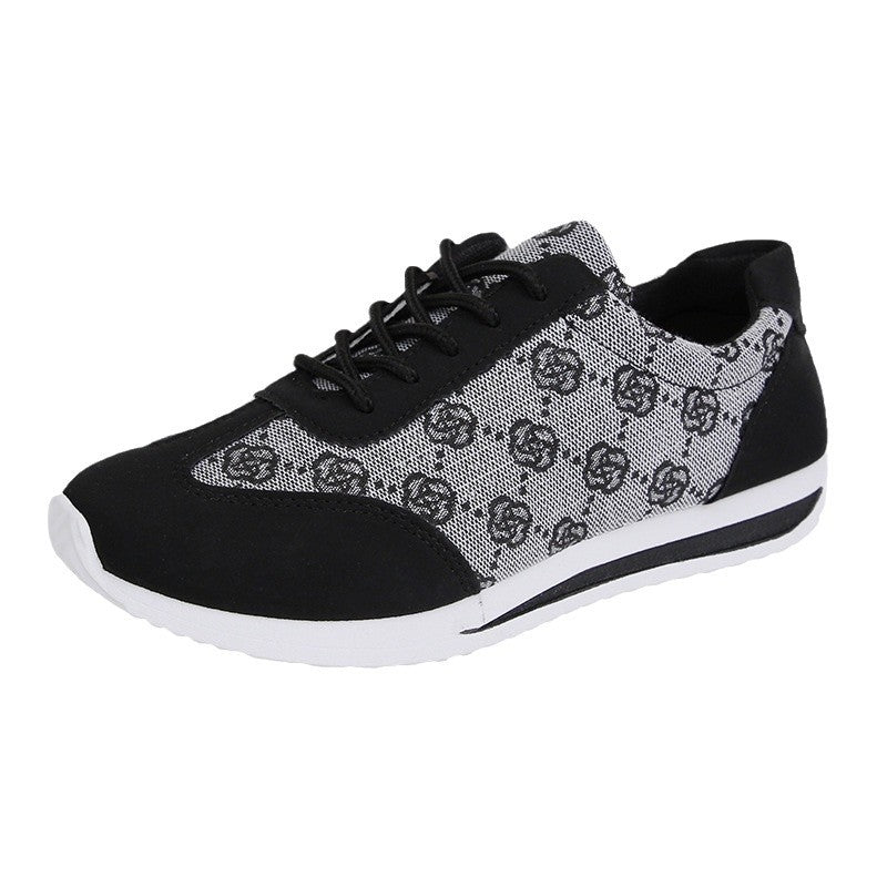 Damen nan leichte Jacquard Freizeitsneaker mit gepolstertem Komfortfußbett R&B