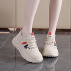 Damen Trendige Chunky Sneakers mit rutschfester Sohle und atmungsaktivem Obermaterial R&B