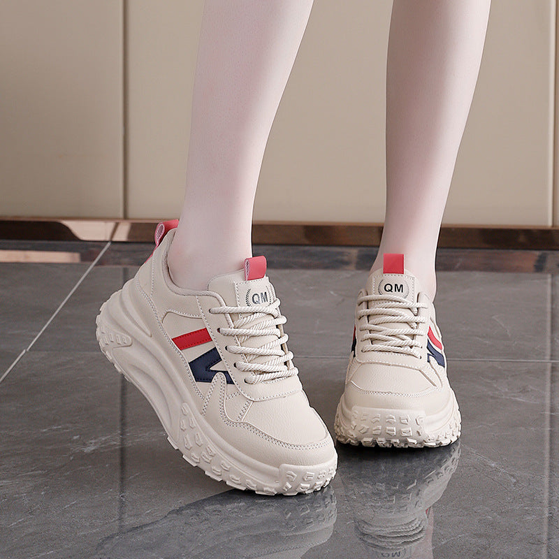 Damen Trendige Chunky Sneakers mit rutschfester Sohle und atmungsaktivem Obermaterial R&B