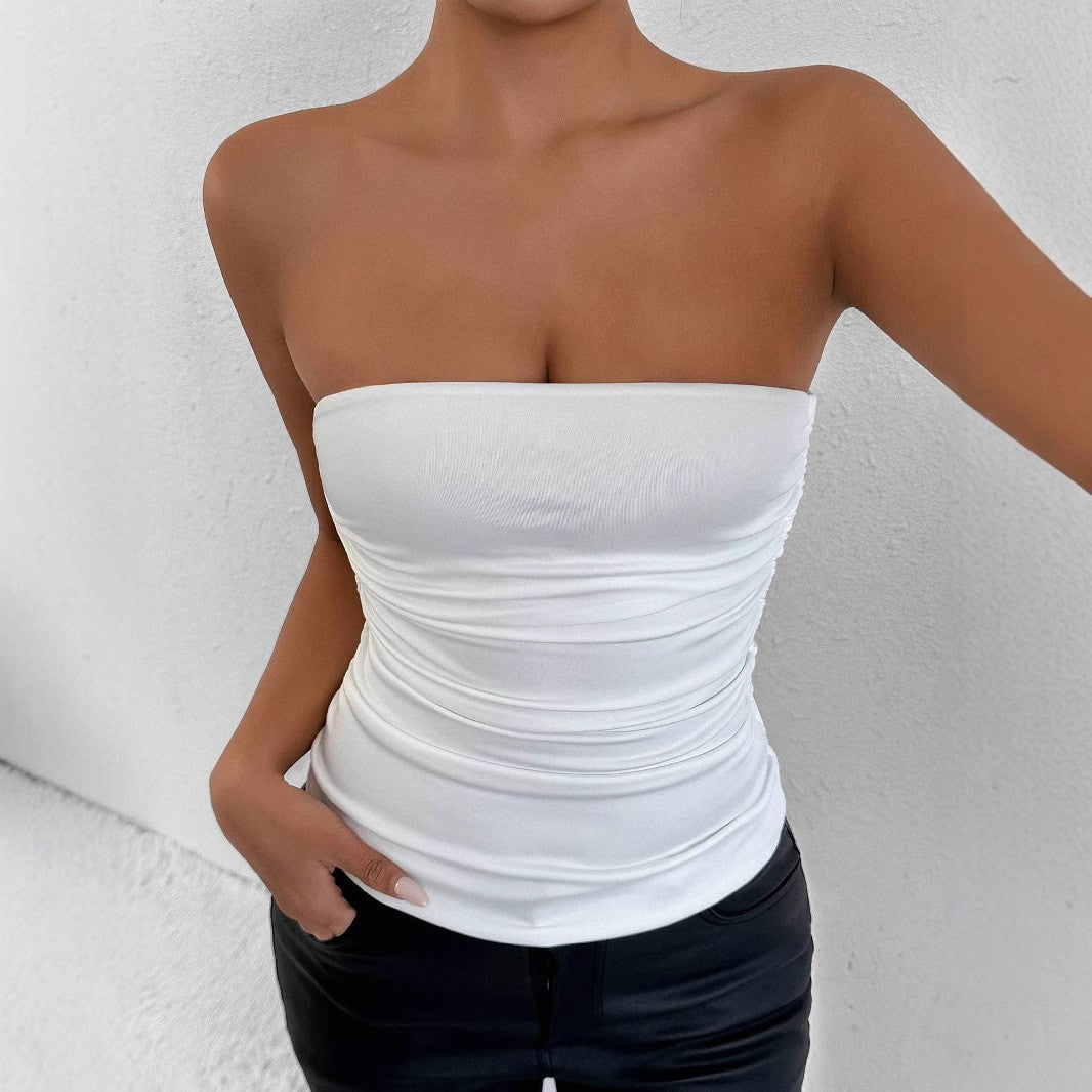 Damen Figurumspielendes Bandeau-Oberteil mit raffinierten Raffungselementen R&B
