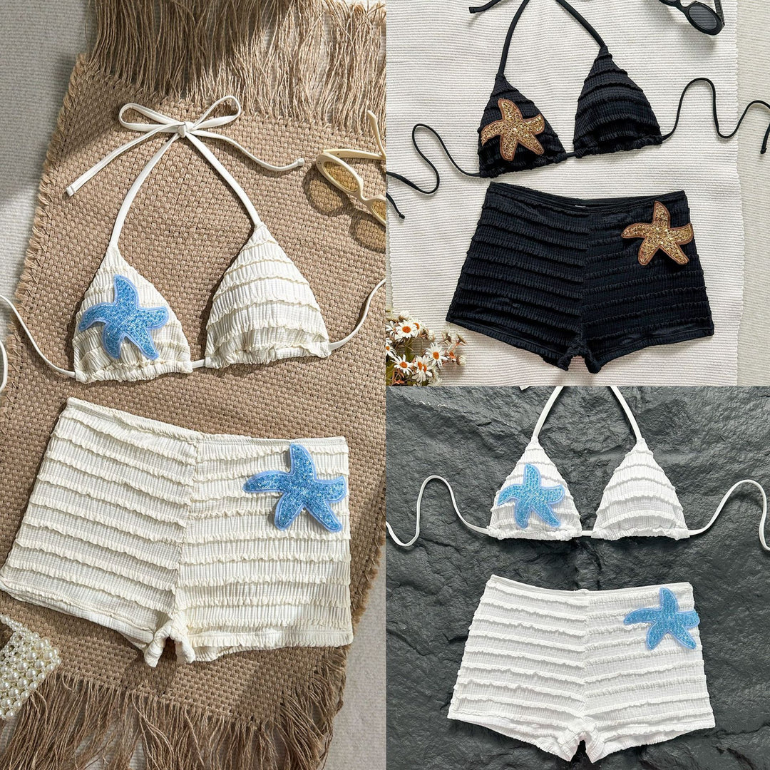 Damen Bikini mit Rüschendesign und bezaubernden Applikationen R&B