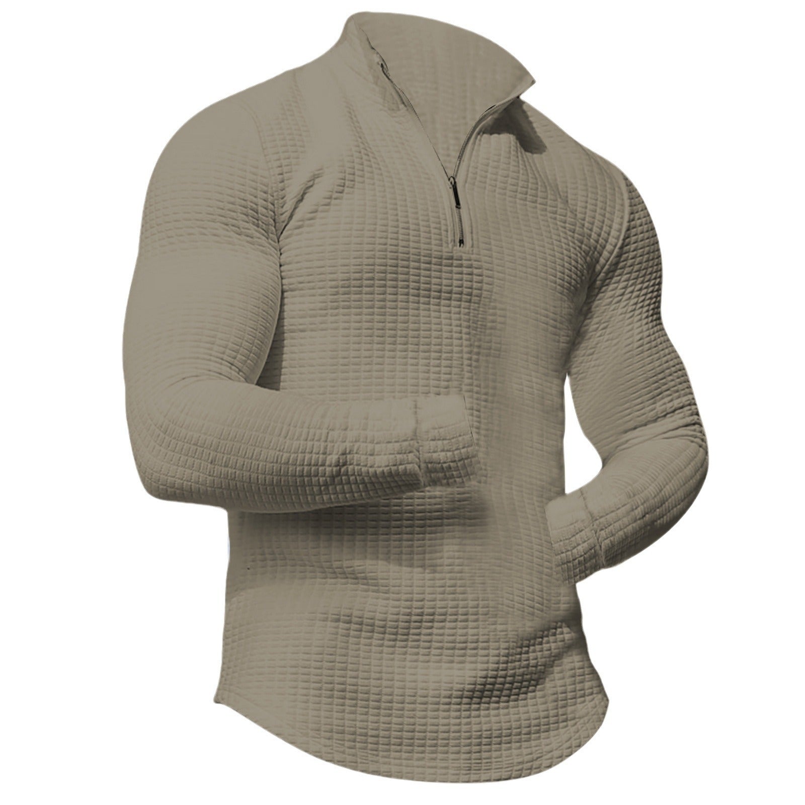 Herren Sportliches Langarmshirt mit strukturierter Oberfläche R&B