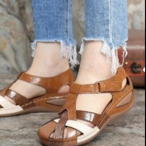 Damen Komfortable Zehentrenner-Sandaletten mit atmungsaktivem Design und verstellbarem Riemen R&B