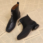 Damen Stylische Ankle Boots mit Reißverschluss und geschmeidigem Leder R&B