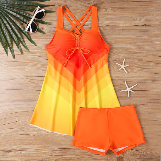 Damen Tankini-Oberteil mit Shorts R&B