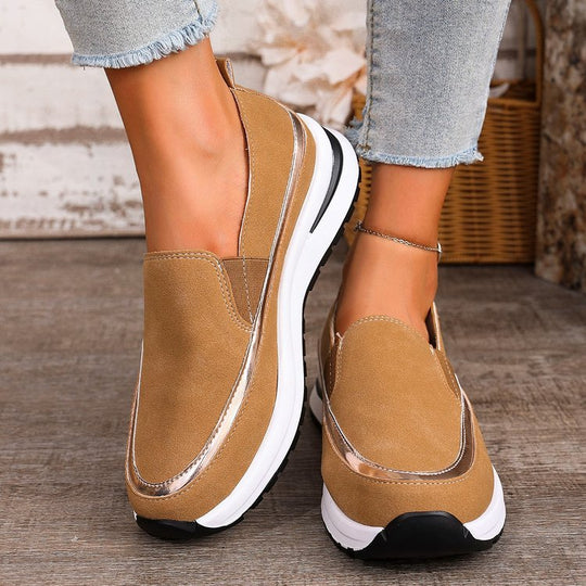 Damen Slip-On Sneakers mit modernem Design und stoßdämpfender Sohle R&B