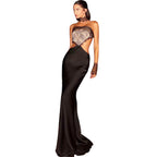 Damen Elegantes Maxikleid mit Spitze und Raffiniertem Schnitt R&B
