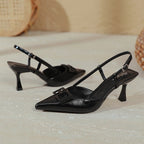 Damen Slingback-Pumps mit eleganter Schnallenapplikation