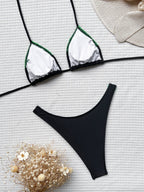Damen Triangel-Bikini mit innovativem Falten-Design