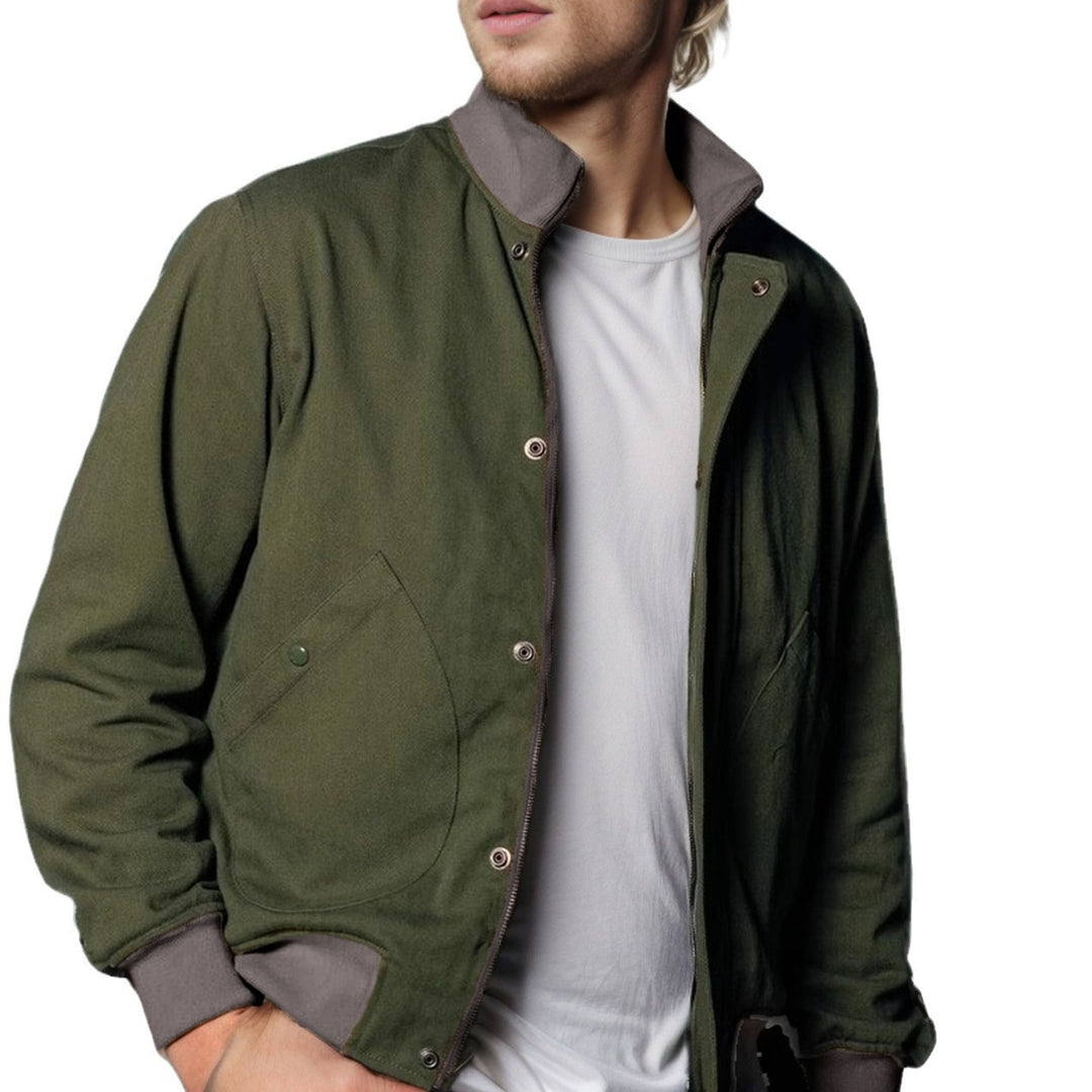 Herren leichte Steppjacke mit praktischen Seitentaschen und modernem Kragen R&B