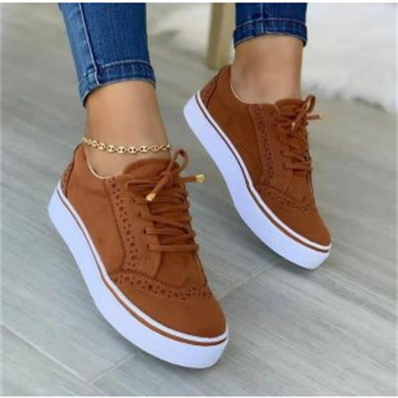 Damen modische Sneaker mit atmungsaktiver Oberflächenstruktur und rutschfester Sohle