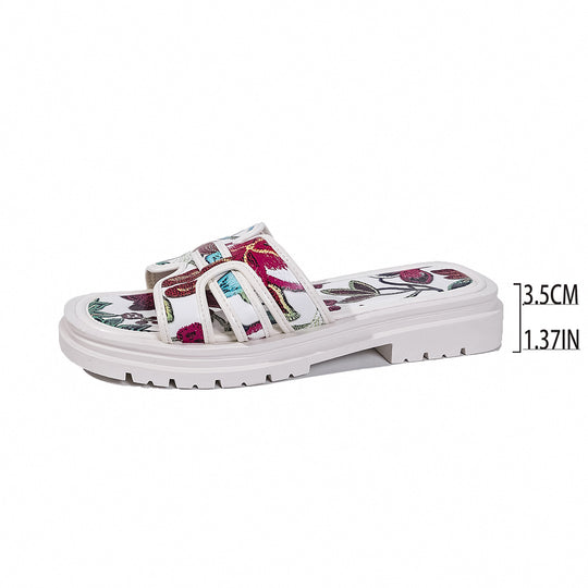 Damen Bequeme Badeschlappen mit modischem Design R&B