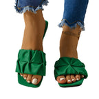 Damen Modische und stylische Sandalen mit gefalteter Riementechnik R&B