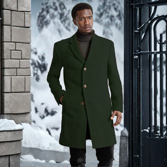 Herren eleganter Langmantel R&B