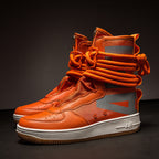 Damen High-Top Sneakers mit innovativem Schnürsystem und atmungsaktiver Netzstruktur R&B