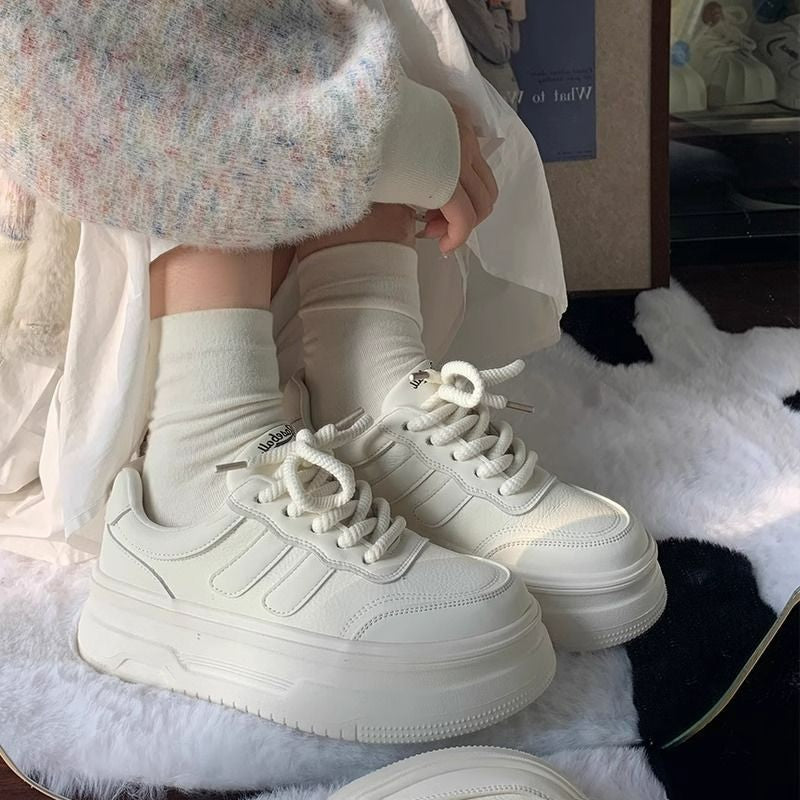 Damen Modische Sneakers mit sportlicher Plattform und atmungsaktivem Obermaterial R&B