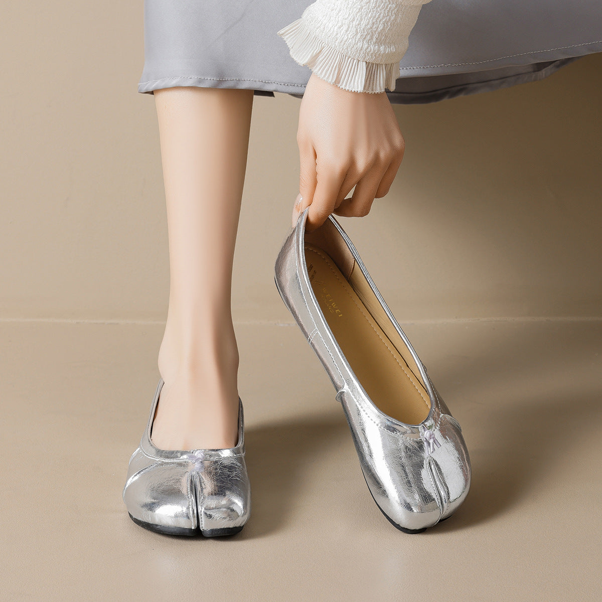 Damen Ballerinas mit komfortabler Passform und schickem Schnürdetail