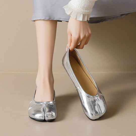 Damen Ballerinas mit komfortabler Passform und schickem Schnürdetail R&B