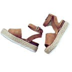 Damen Plateau-Sandalen mit verstellbarem Riemen R&B