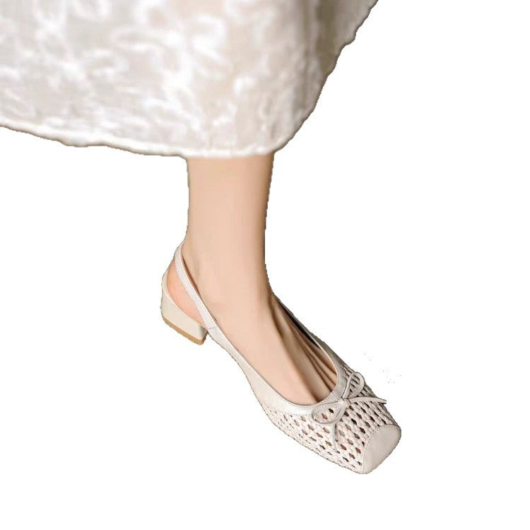 Damen Slingback-Ballerinas mit raffiniertem Netzdesign und weichem Fußbett EB