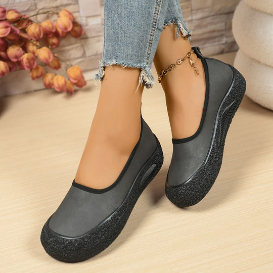Damen bequeme Slip-On Schuhe mit rutschfester Sohle R&B
