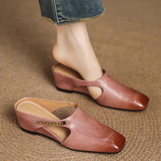 Damen Komfortable Mules mit elegantem Blickfang R&B
