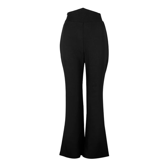 Damen Flared-Hose mit hohem Bund und fließendem Schnitt R&B