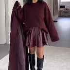 Damen Bequemer Pullover mit lässigem Schnitt und weichem Material R&B