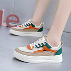 Damen Modische Sneakers mit erhöhtem Plateau und atmungsaktiver Sohle R&B
