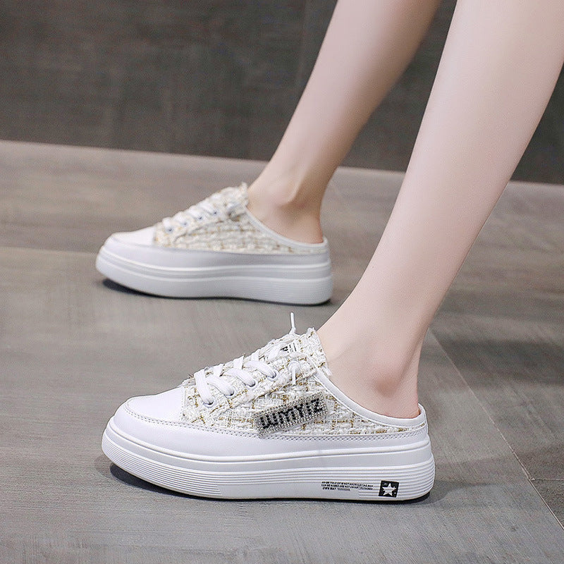 Damen Sportliche Sneaker mit modernem Schachbrettmuster und rutschfester Sohle R&B