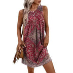 Damen Sommerliches Freizeitkleid mit elegantem floralem Muster R&B