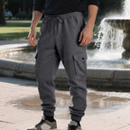 Herren Cargo-Jogginghose mit seitlichen Taschen und elastischem Bund R&B