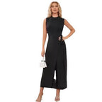 Damen Elegantes Wickelkleid mit seitlichem Bindegürtel R&B