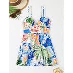 Damen Kleid mit floralen Mustern und süßem Schnitt R&B
