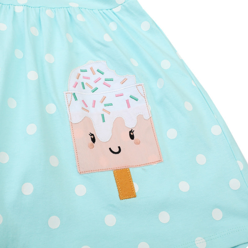 Mädchen Sommerkleid mit bezauberndem EiskreisR&Bll R&B