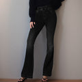 Damen Flared Jeans mit hoher Taille und dezentem Waschung R&B
